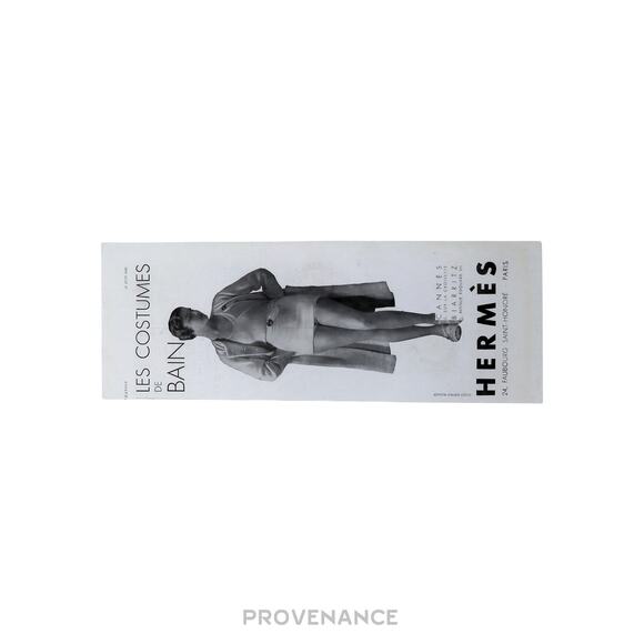 🔴 Hermes Antique Vintage Newsprint Ad - COSTUMES DE BAIN - Picture 6 of 7